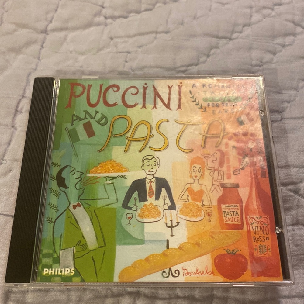 CD. Puccini and Pasta. “A Romantic Italian Feast for your Ears”.